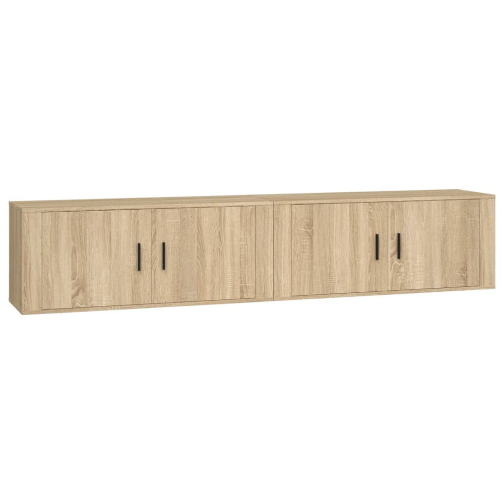 TV-Wandschränke Sonoma-Eiche, 2er-Set