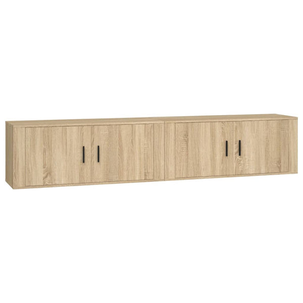TV-Wandschränke Sonoma-Eiche, 2er-Set