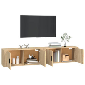 TV-Wandschränke Sonoma-Eiche, 2er-Set