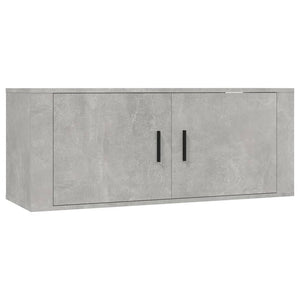 TV-Wandschränke, Betongrau, 2er-Set