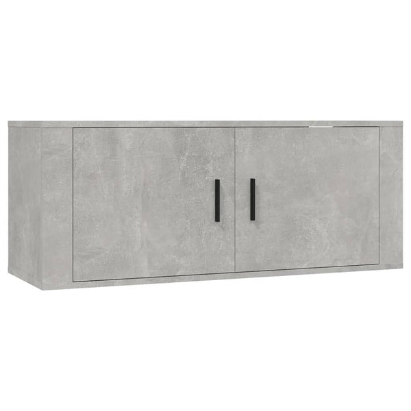 TV-Wandschränke, Betongrau, 2er-Set