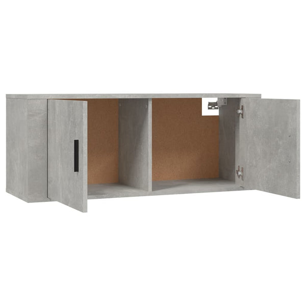 TV-Wandschränke, Betongrau, 2er-Set