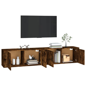TV-Wandschränke 2er Set Räuchereiche 100 cm