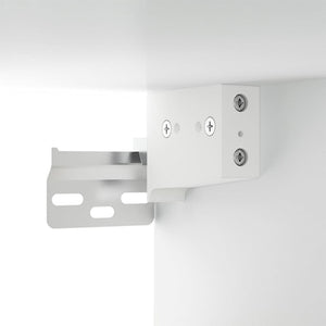Weiße TV-Wandschränke, 3er Set