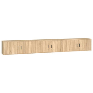 TV-Wandschränke Sonoma-Eiche 3er-Set