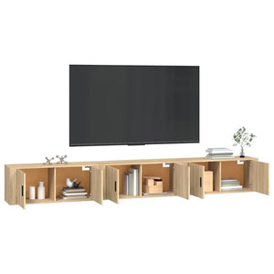 TV-Wandschränke Sonoma-Eiche 3er-Set