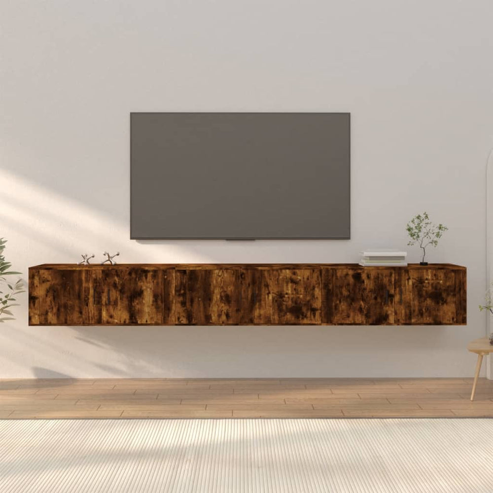 TV-Wandschränke 3er Set Räuchereiche 100 cm