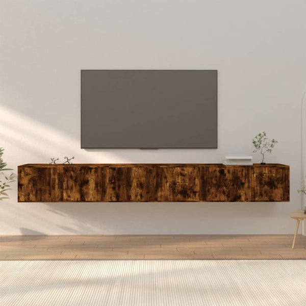 TV-Wandschränke 3er Set Räuchereiche 100 cm