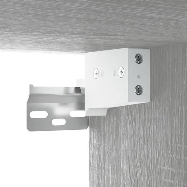 TV-Wandschränke Grau Sonoma 3er-Set 100 cm