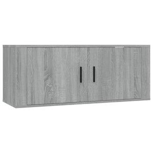 6-tlg. TV-Schrank-Set Grau Sonoma Holzwerkstoff