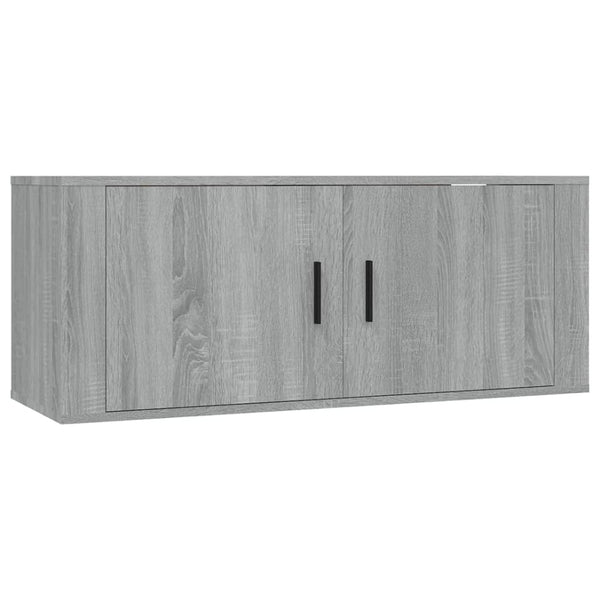 6-tlg. TV-Schrank-Set Grau Sonoma Holzwerkstoff
