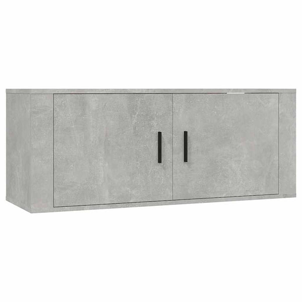 8-tlg. TV-Schrank-Set Betongrau Holzwerkstoff