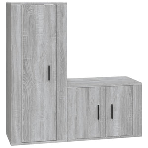 TV-Schrank Set Grau Sonoma 2-teilig