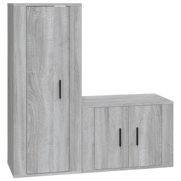 TV-Schrank Set Grau Sonoma 2-teilig