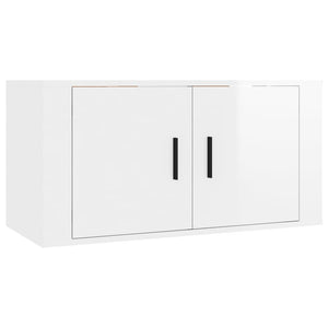 TV-Schrank Set Hochglanz Weiß