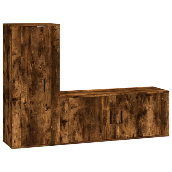 2-tlg. TV-Schrank-Set Räuchereiche
