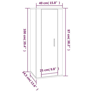 2-tlg. TV-Schrank-Set Räuchereiche