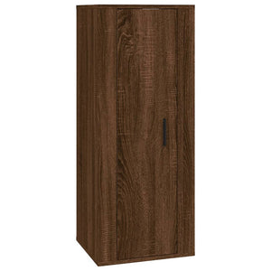 TV-Schrank-Set, 4-teilig, Braun Eiche
