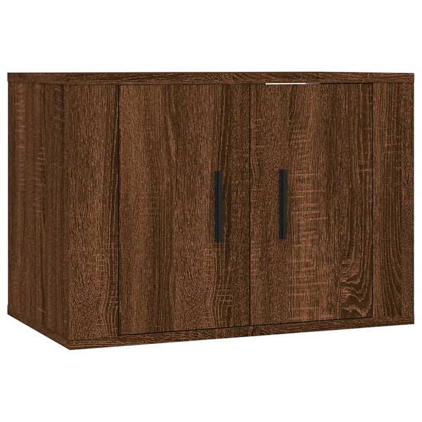 5-tlg. TV-Schrank-Set Braun Eiche Optik