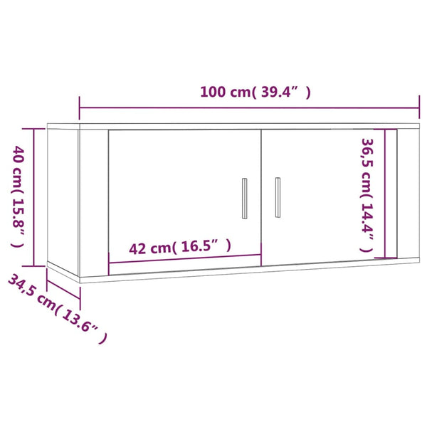 5-tlg. TV-Schrank-Set Weiß Holzwerkstoff