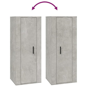 6-tlg. TV-Schrank-Set Betongrau Holzwerkstoff