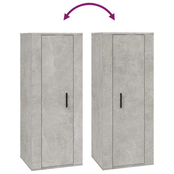 6-tlg. TV-Schrank-Set Betongrau Holzwerkstoff