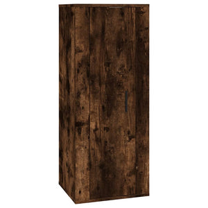 8-tlg. TV-Schrank-Set Räuchereiche Holzwerkstoff