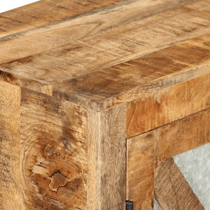 Sideboard aus Mangoholz und Metall, 80 cm