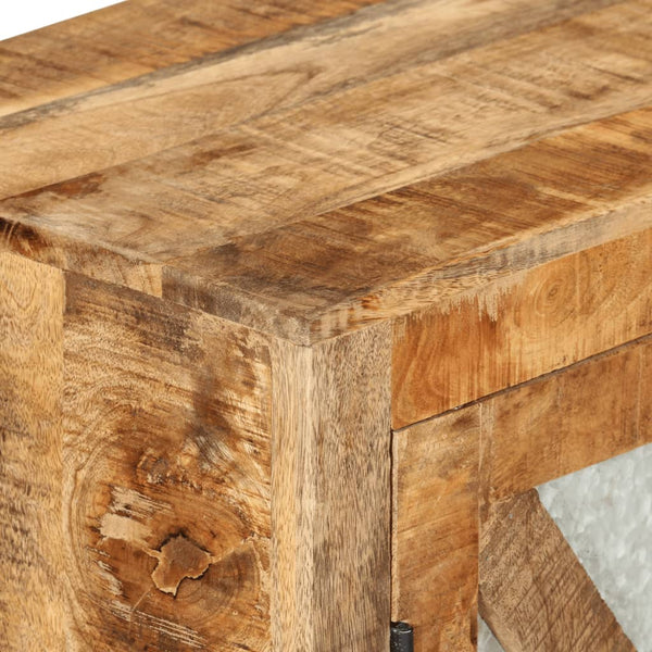 Sideboard aus Mangoholz und Metall, 80 cm