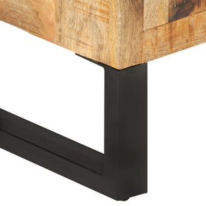 Sideboard aus Mangoholz und Metall, 80 cm