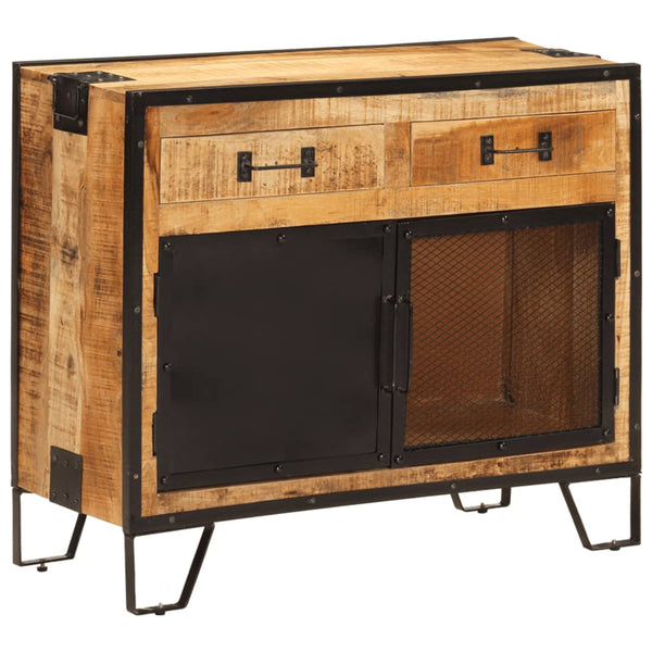 Sideboard aus Mangoholz und Metall, 80 cm