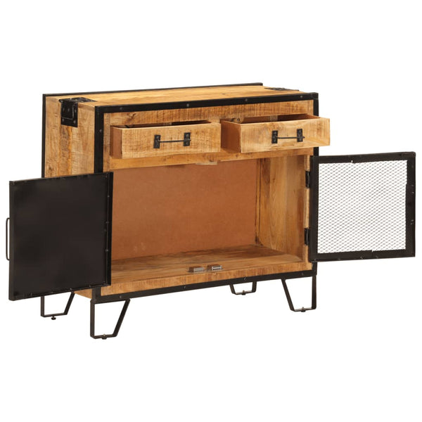 Sideboard aus Mangoholz und Metall, 80 cm