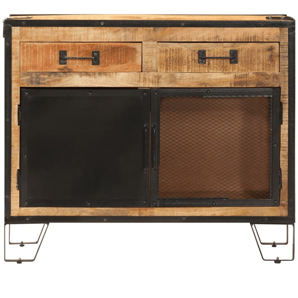 Sideboard aus Mangoholz und Metall, 80 cm