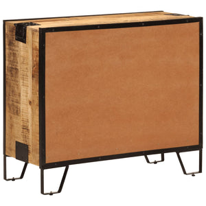 Sideboard aus Mangoholz und Metall, 80 cm