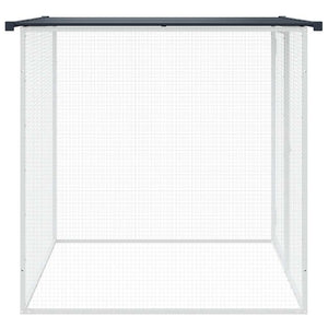 Hühnerkäfig mit Dach Anthrazit 103x98x90 cm Verzinkter Stahl