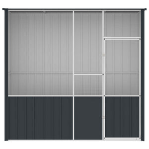 Voliere Anthrazit 215x78x200 cm Verzinkter Stahl