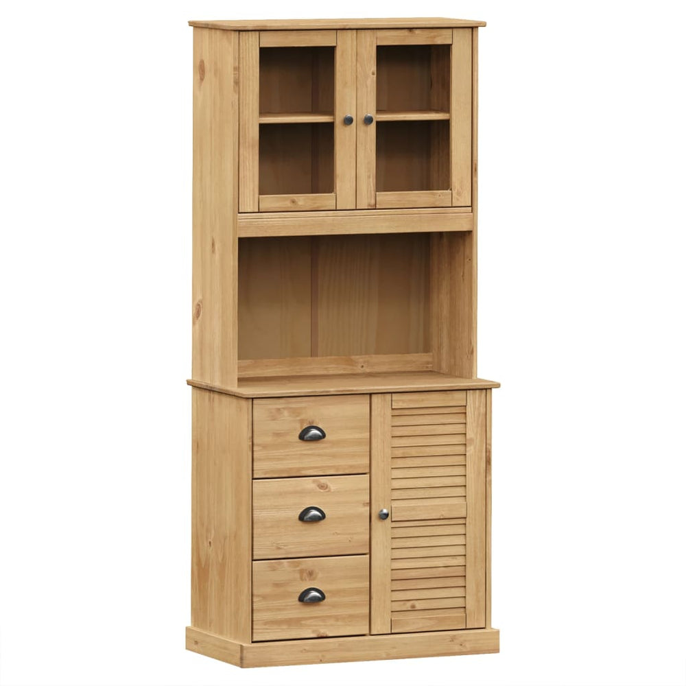 vidaXL Highboard VIGO 78x40x175 cm Solid Pine Wood
