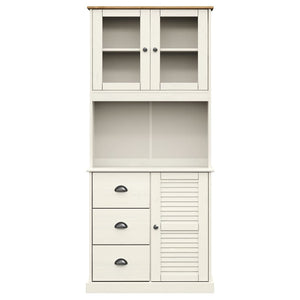 Highboard VIGO Weiß Kiefer Massivholz 78x175cm