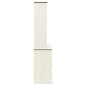 Highboard VIGO Weiß Kiefer Massivholz 78x175cm