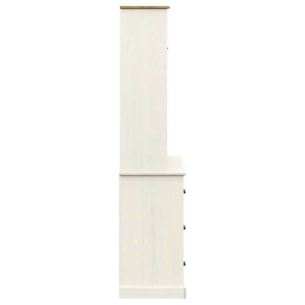 Highboard VIGO Weiß Kiefer Massivholz 78x175cm