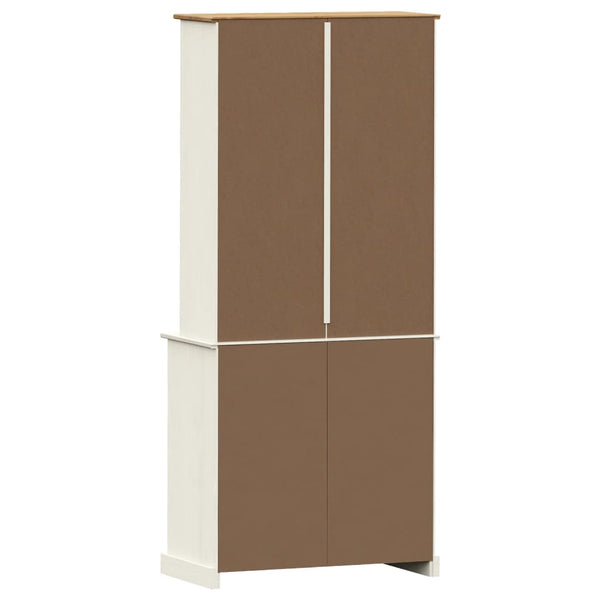 Highboard VIGO Weiß Kiefer Massivholz 78x175cm