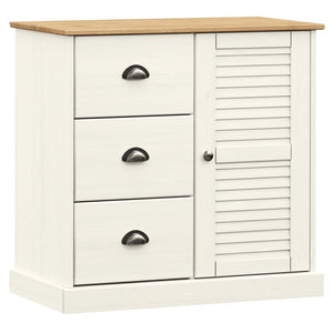 Highboard VIGO Weiß Kiefer Massivholz 78x175cm