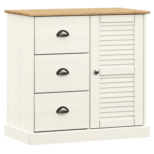 Highboard VIGO Weiß Kiefer Massivholz 78x175cm
