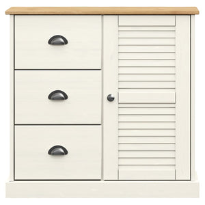 Highboard VIGO Weiß Kiefer Massivholz 78x175cm