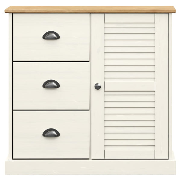 Highboard VIGO Weiß Kiefer Massivholz 78x175cm