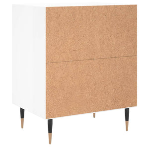 vidaXL Tables de chevet 2 pcs Blanc brillant 40x30x50 cm Bois d'ingénierie