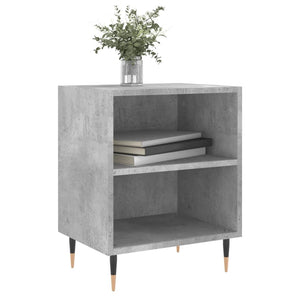 vidaXL Tables de chevet 2 pcs Gris béton 40x30x50 cm Bois d'ingénierie