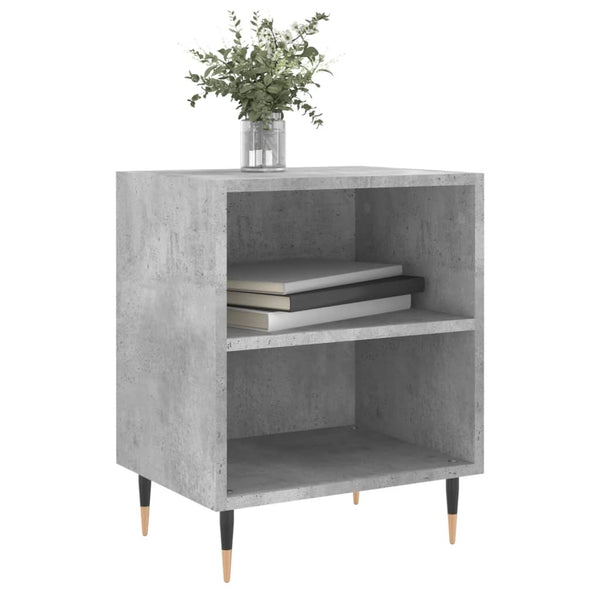 vidaXL Tables de chevet 2 pcs Gris béton 40x30x50 cm Bois d'ingénierie