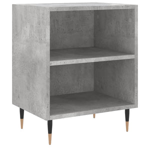 vidaXL Tables de chevet 2 pcs Gris béton 40x30x50 cm Bois d'ingénierie