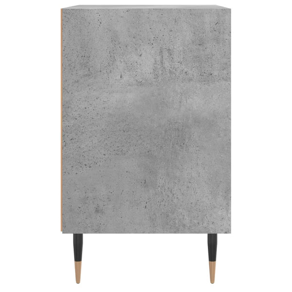 vidaXL Tables de chevet 2 pcs Gris béton 40x30x50 cm Bois d'ingénierie